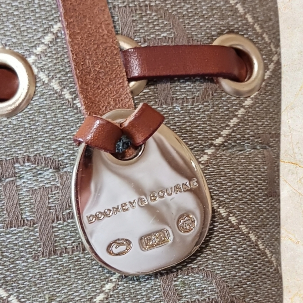 Dooney & Bourke Tassel Bucket Bag Duck Charm - Picture 6 of 12